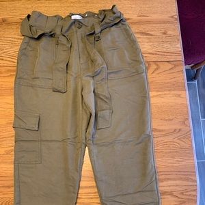 Olive cargo pants